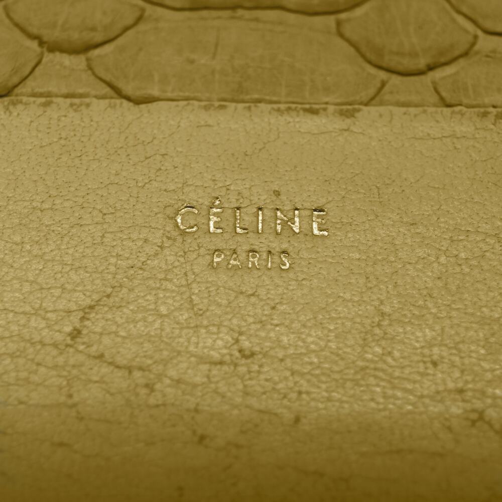 🔴 Celine Multifunction Zip Wallet - Cream Python - Picture 5 of 9